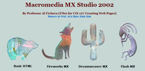 Visit the older Macromedia Studio MX 2002 exercises.